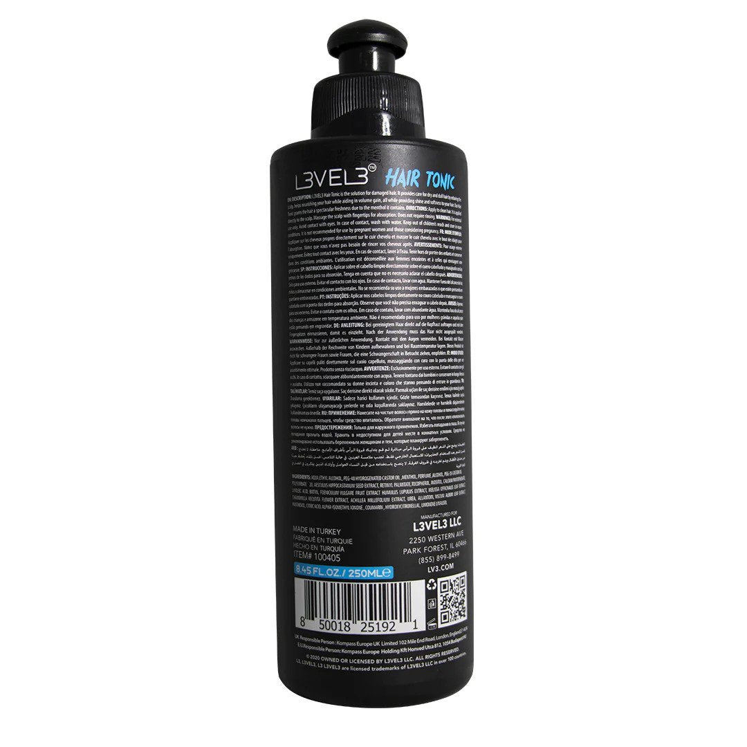 L3VEL3 Hair Tonic – Hydrating, Nourishing & Dandruff-Reducing