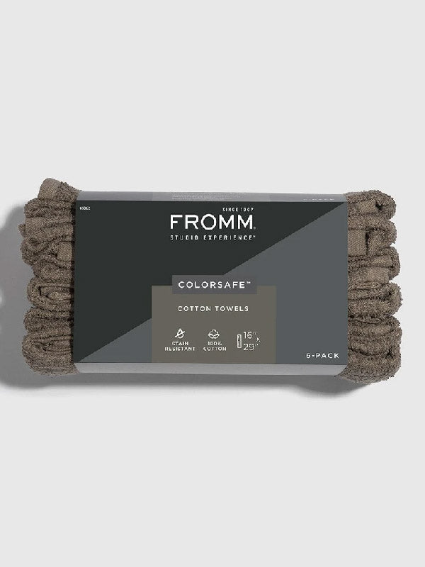 Fromm Colorsafe Cotton Towels - 6 Pack brown