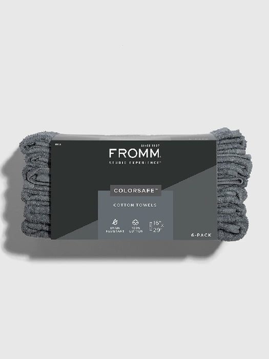 Fromm Colorsafe Cotton Towels - 6 Pack Grey
