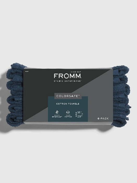 Fromm Colorsafe Cotton Towels - 6 Pack navy