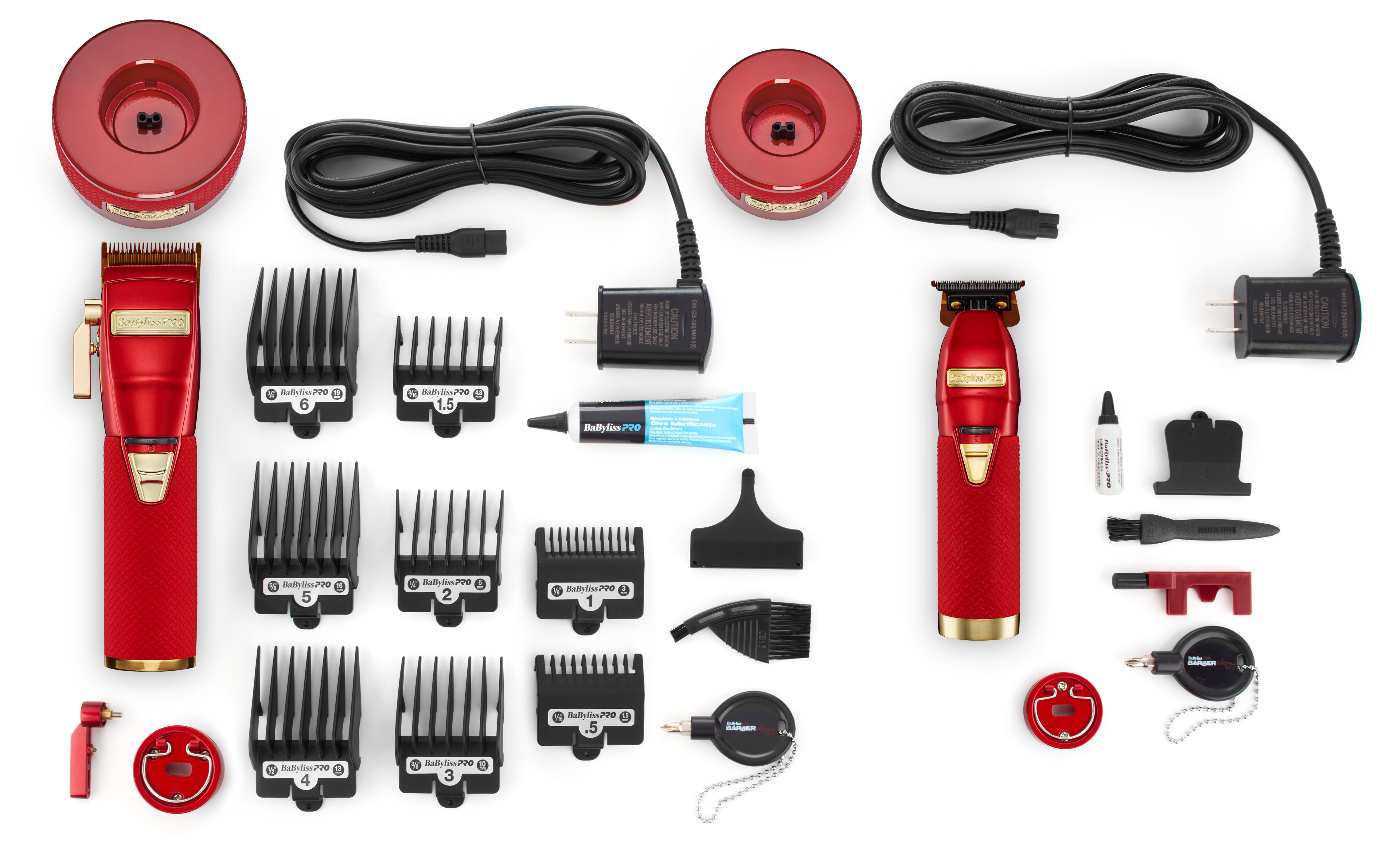 Babyliss LimitedFX Boost+ Collection with clipper, Trimmer & Charging Base Set - Red