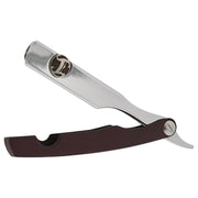 Irving Barber Company Razor Holder IBC Chrome / Brandy Razor