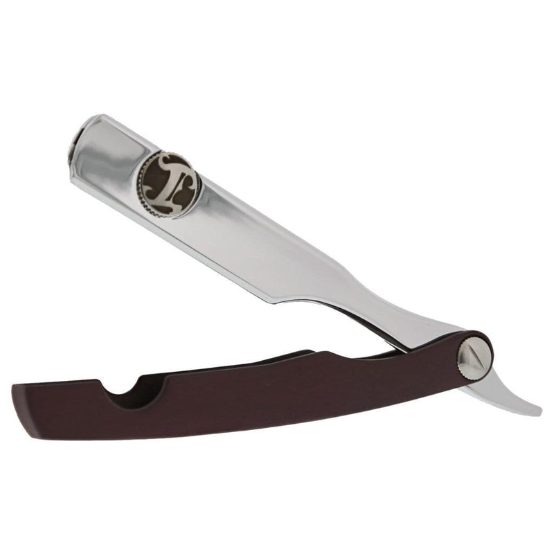 Irving Barber Company Razor Holder IBC Chrome / Brandy Razor