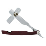 Irving Barber Company Razor Holder IBC Chrome / Brandy Razor