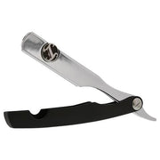 Irving Barber Company Razor Holder IBC Chrome / Matte Black Razor
