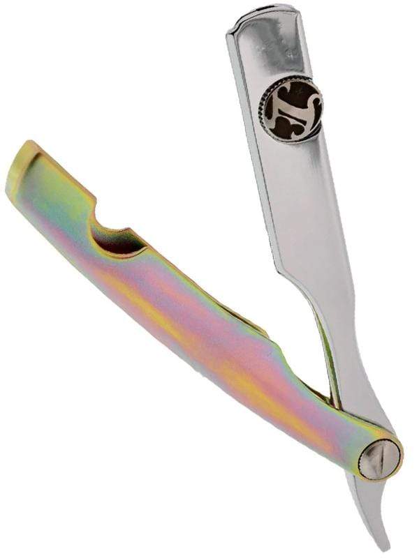 Irving Barber Company Razor Holder IBC Chrome / Yellow Zinc Razor