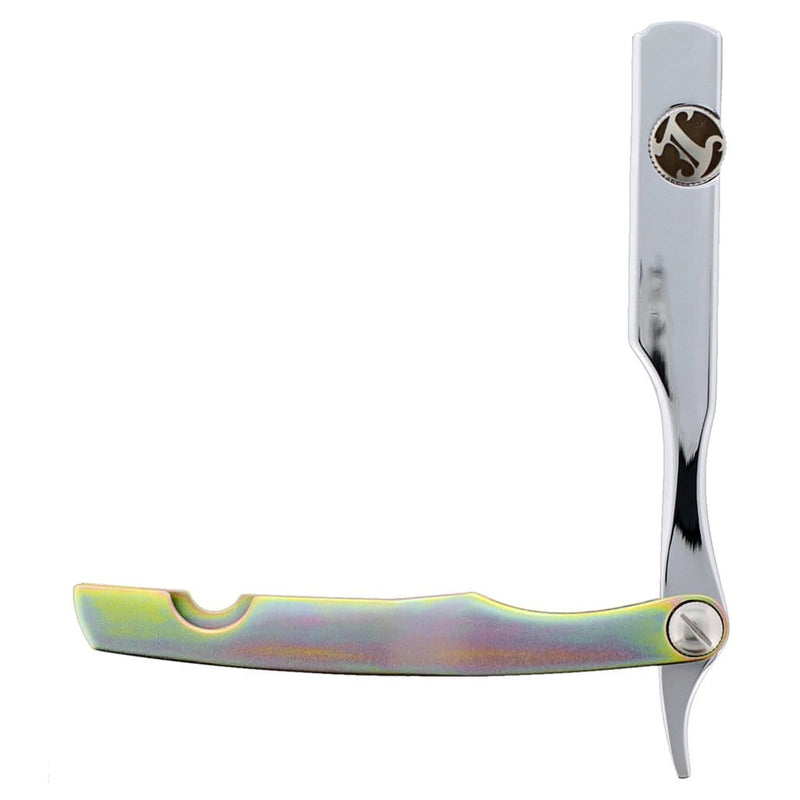 Irving Barber Company Razor Holder IBC Chrome / Yellow Zinc Razor