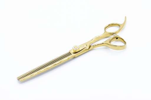 Kashi Thinning Shear Kashi Thinning Shear 7" 46 Teeth 440B Stainless "Gold"