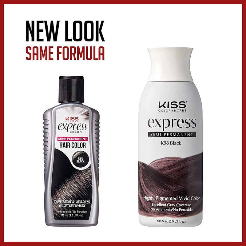 Kiss Express Semi-Permanent Hair Color 3.5oz Assorted Colors
