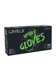 l3vel3 professional nitrile barber gloves green