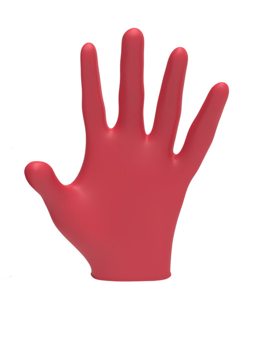 l3vel3 professional nitrile barber gloves red