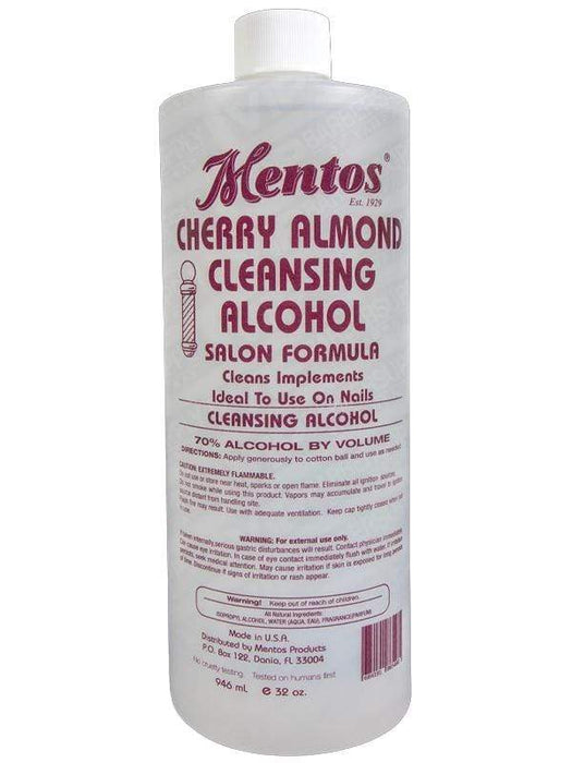Mentos Cherry Almond Cleansing Alcohol 32oz — Vip Barber Supply