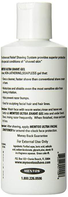 Mentos Shaving gel Mentos Ultra Shave Gel for Sensitive Skin 7 oz