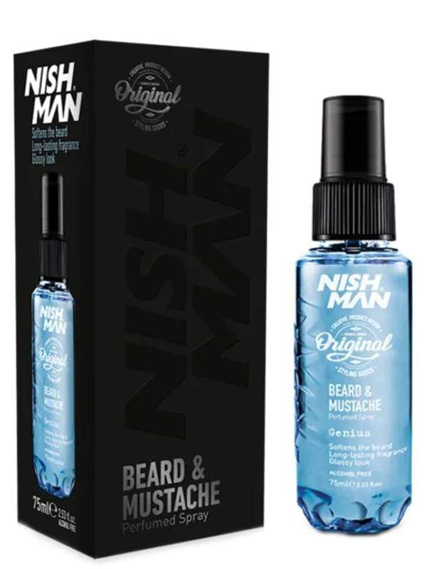 Nishman Beard & Mustache Perfumed Spray Genius — Vip Barber Supply