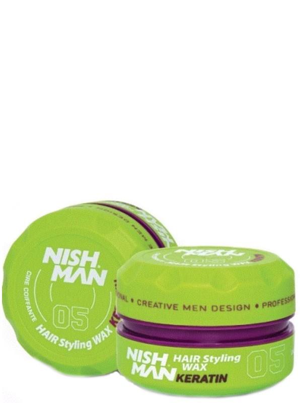Nishman Hair Styling Series (08 Matte Wax Clay Wax, 150ml)