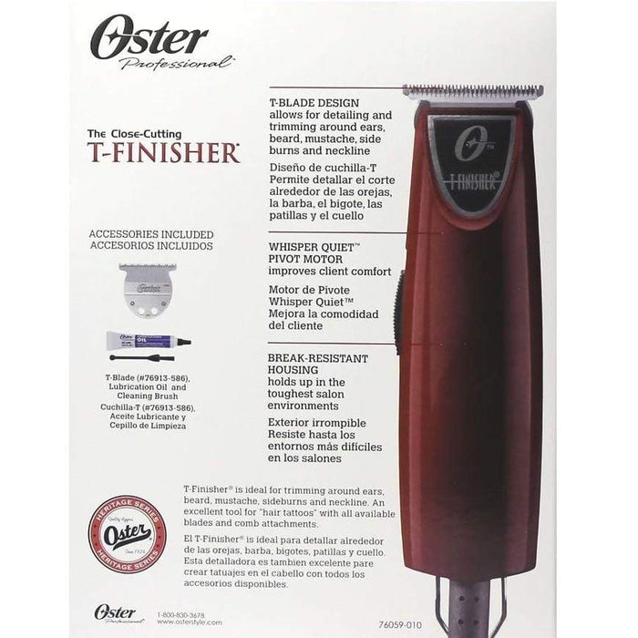 Oster Trimmer Oster T-Finisher T-Blade Trimmer
