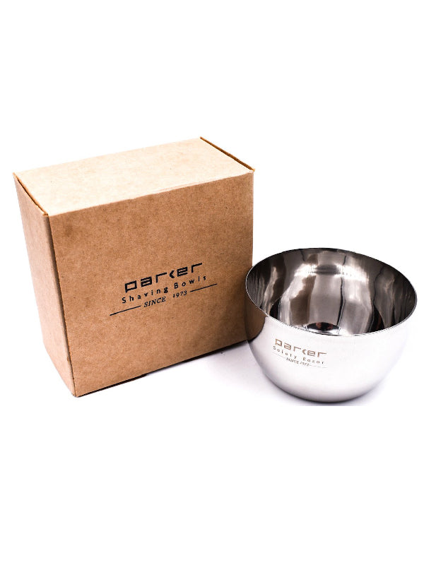 Parker Polished Stainless Steel Shaving Bowl