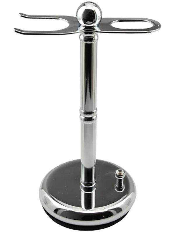 Parker Shaving Accessory Parker Deluxe Chrome Brush and Straight Razor Stand