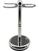 Parker Shaving Accessory Parker Deluxe Chrome Brush and Straight Razor Stand