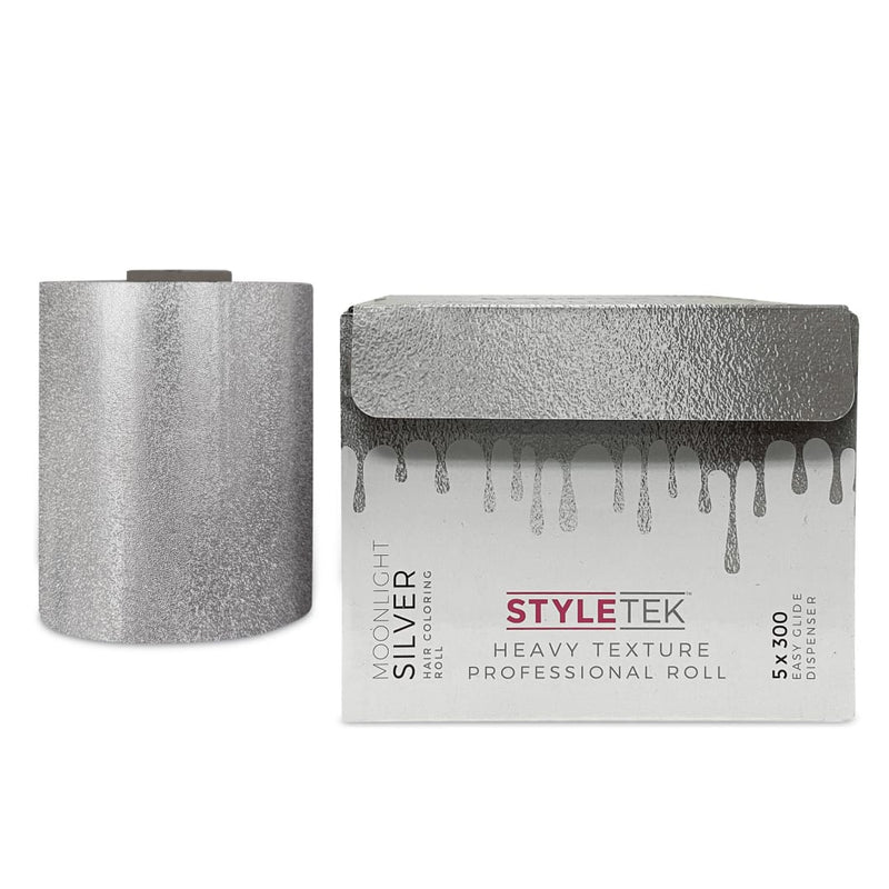 Hojas de papel de aluminio en relieve Styletek de 5x300 pies en rollo