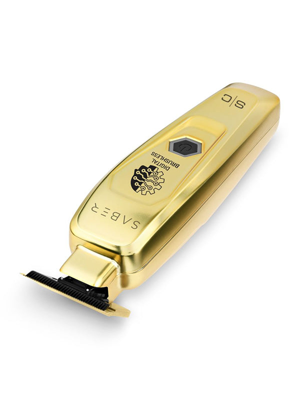 Stylecraft Saber Professional Full Metal Body Digital Brushless Motor Cordless Trimmer - Gold