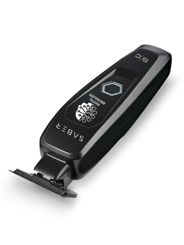 Saber Professional Full Metal Body Digital Brushless Motor Cordless Trimmer - Black