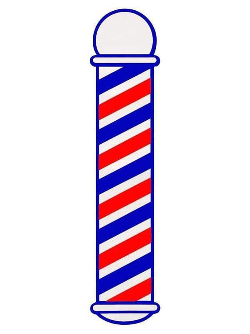 Scalpmaster Barbershop Sign/Decor Scalpmaster Striped Barber Pole Cling Window Decal Sticker SC-9015
