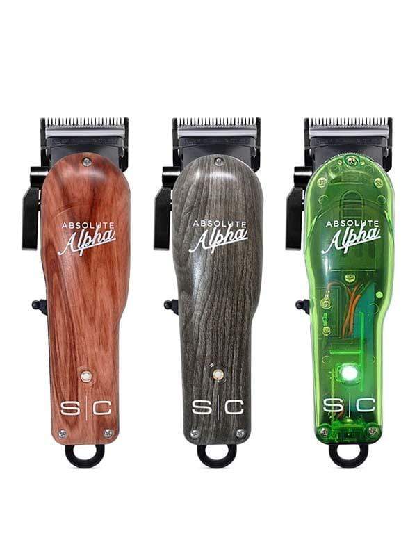 StyleCraft Clipper StyleCraft Absolute Alpha Lids - Transparent Green, Grey Wood, Red Wood