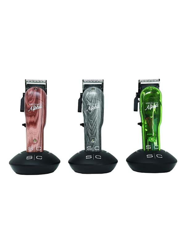 StyleCraft Clipper StyleCraft Absolute Alpha Lids - Transparent Green, Grey Wood, Red Wood