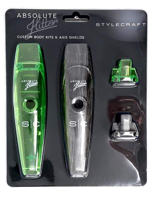 StyleCraft Trimmer StyleCraft Absolute Hitter Lids Transparent Green & Grey Wood