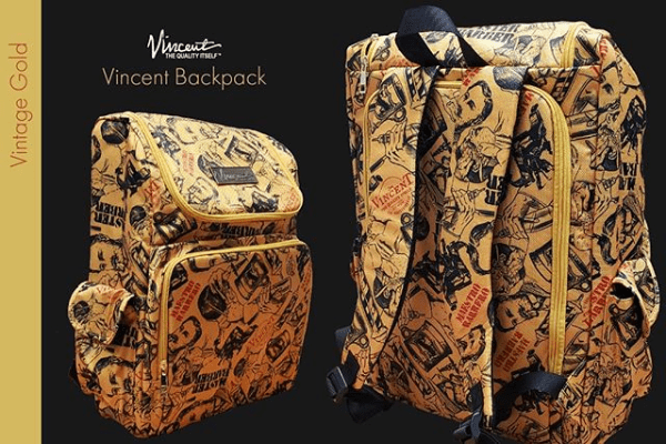 Vincent-Yanaki Backpack Vincent Barber Backpack - Vintage Gold #VT10300