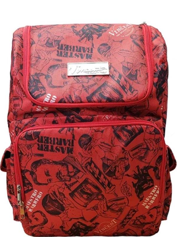 Vincent Backpack - Vintage Red #VT10301 — Vip Barber Supply