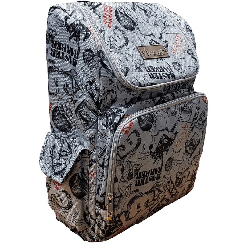 Vincent-Yanaki Backpack Vincent Barber Backpack - Vintage Silver #VT10302