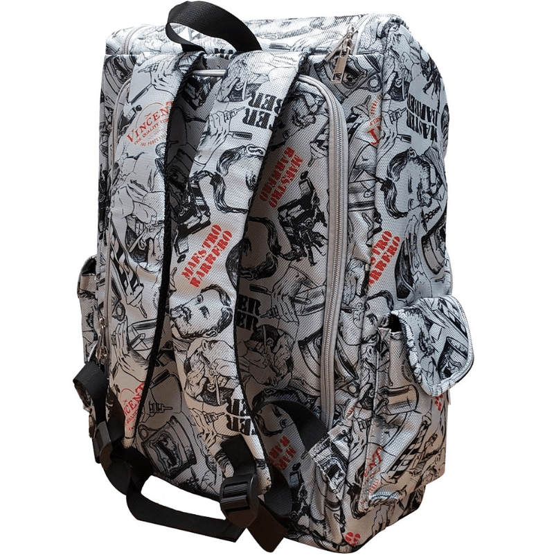 Vincent-Yanaki Backpack Vincent Barber Backpack - Vintage Silver #VT10302