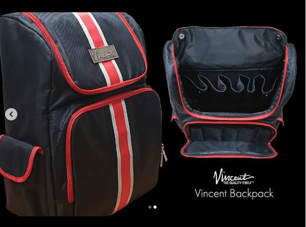 Vincent-Yanaki Backpack Vincent Barber Backpack - Classic Black #VT10303
