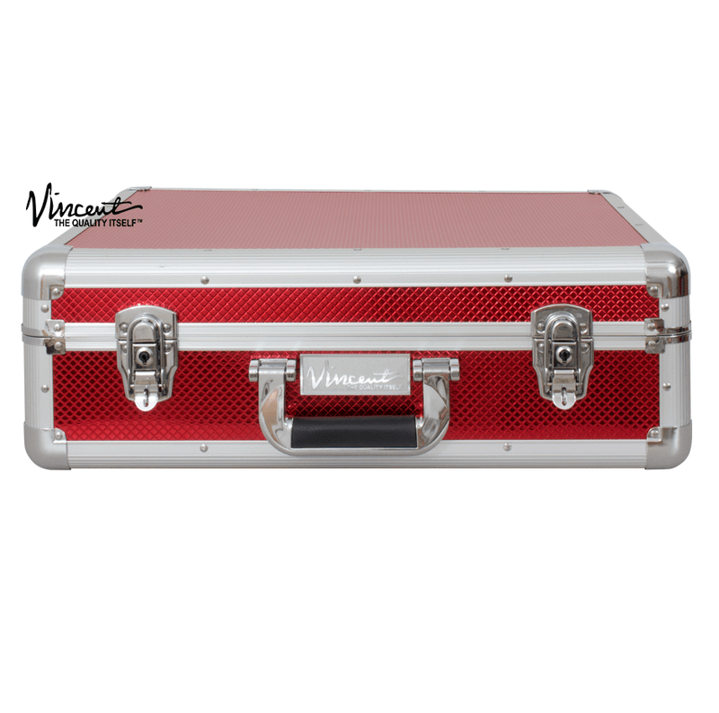 Vincent-Yanaki Barber Case Vincent Barber Master Case Large Red #VT10142-RD