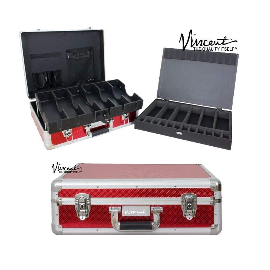 Vincent Barber Master Case Large Red #VT10142-RD — Vip Barber Supply