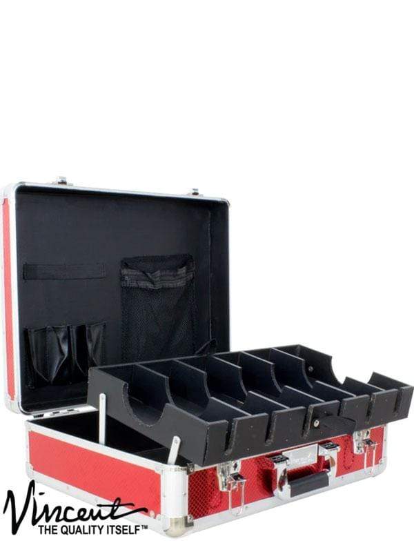 Vincent Barber Master Case Large Red #VT10142-RD — Vip Barber Supply