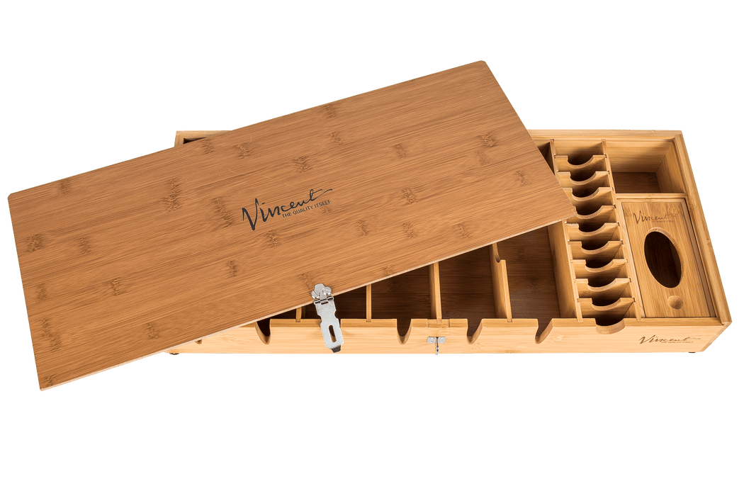 Vincent-Yanaki Barber Tray Vincent Bamboo Counter Top Tray Updated Edition