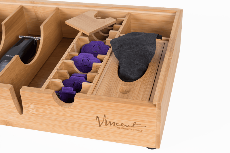 Vincent-Yanaki Barber Tray Vincent Bamboo Counter Top Tray Updated Edition