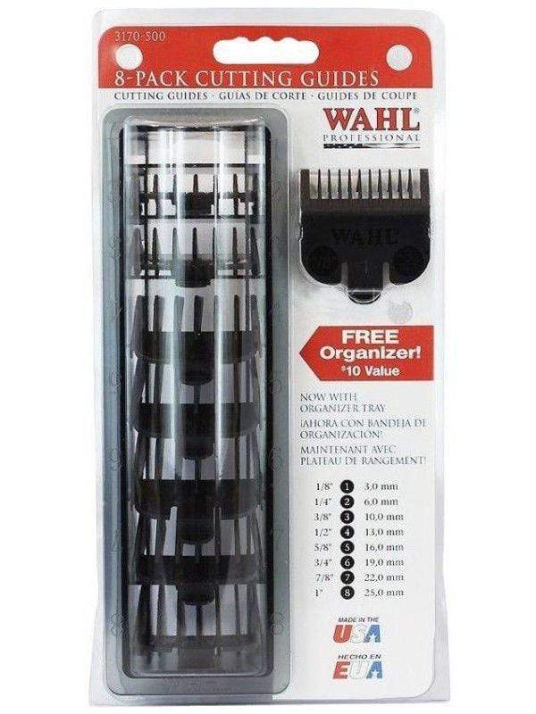 Wahl Clipper Guides Wahl 8 Pack Cutting Guides Black