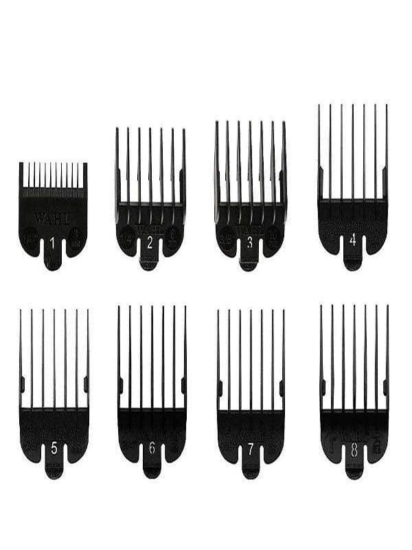 Wahl Clipper Guides Wahl 8 Pack Cutting Guides Black